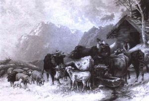 Almabtrieb by Josef Friedrich Lentner