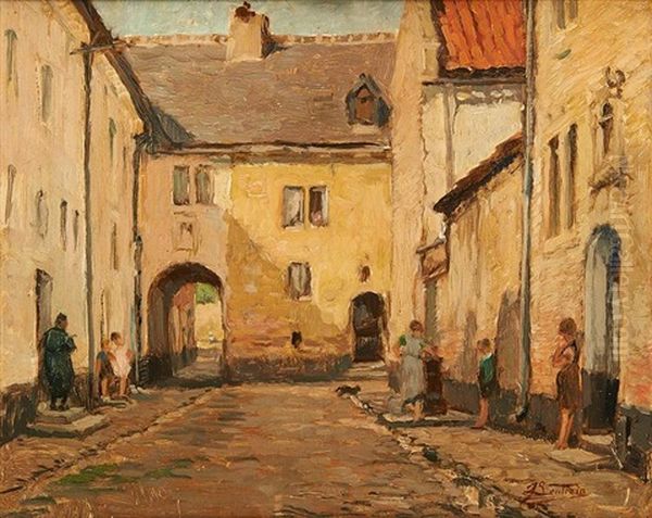 Les Enfants Sur Les Pas-de-porte - view 1