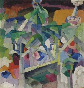 Landscape With Bridge, Kislovodsk by Aristarkh Vasilievic Lentulov