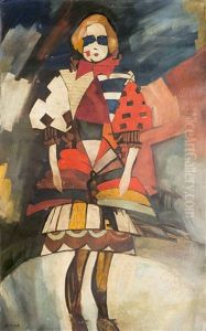 Costume Study by Aristarkh Vasilievic Lentulov