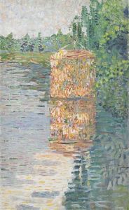 Tent Along The River by Aristarkh Vasilievic Lentulov