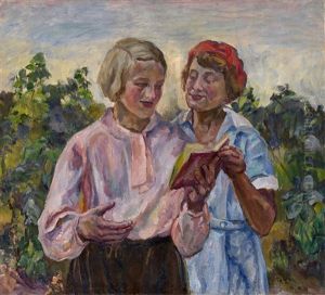 Reading Poetry by Aristarkh Vasilievic Lentulov