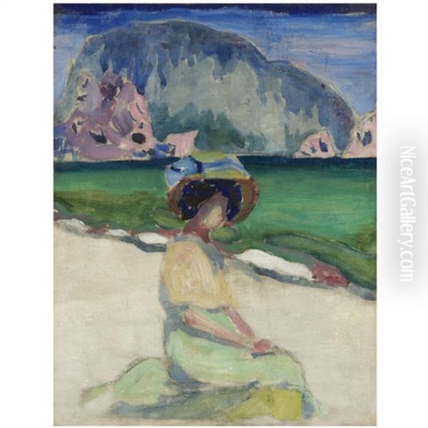Woman By The Shore - view 1
