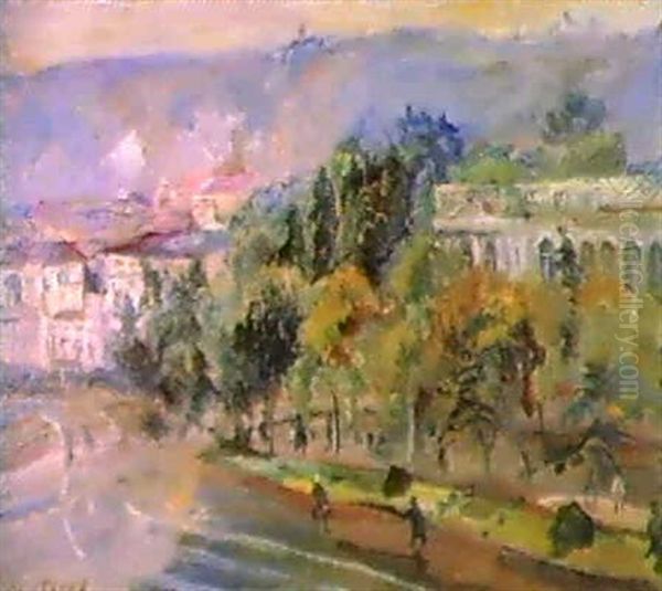 View Of Town In Mountains - view 1