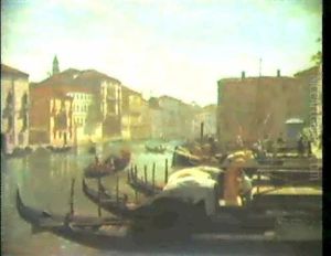 Canale Grande In Venedig. by Carl Libert August Lentz