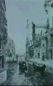 Canal Grande In Venedig by Carl Libert August Lentz
