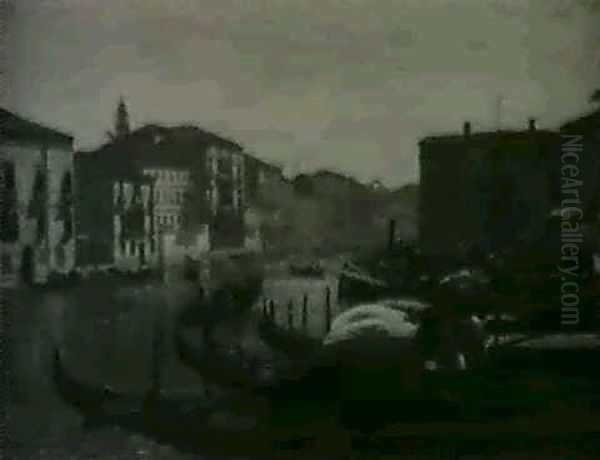 Gondolas On A Canal - view 1