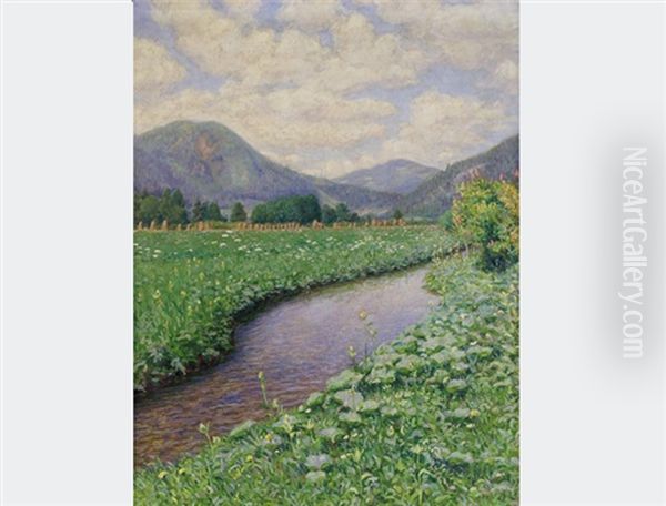 Landscape By A Stream - view 1