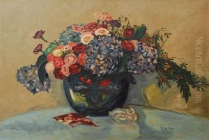 Bouquet Of Flowers In A Vase