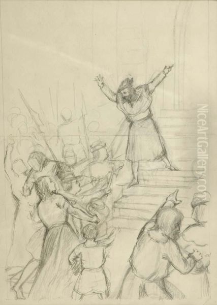 Esboco Para O Painel Revolucao De 1385 - view 1