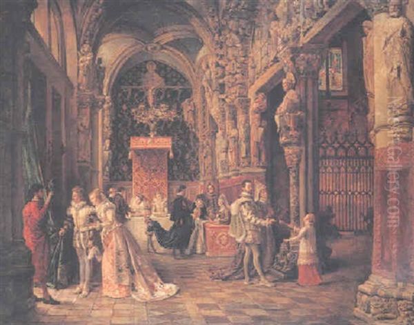 Portico De La Gloria, Cathederal Of Santiago De Compostela (le Marquises Queteuses Au Moyen Age) - view 1