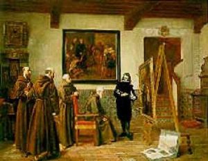 Murillo In His Studio by Ignacio de Leon Escosura