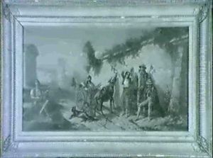 La Halte Des Saltimbanques by Alexandre Leonard