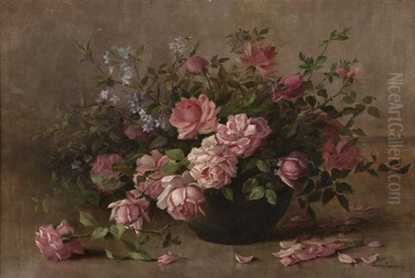 Still Life With Pink Roses And Lilacs - view 1