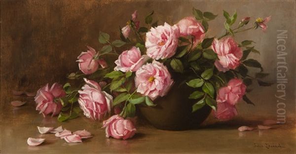 Pink Roses On A Tabletop - view 1
