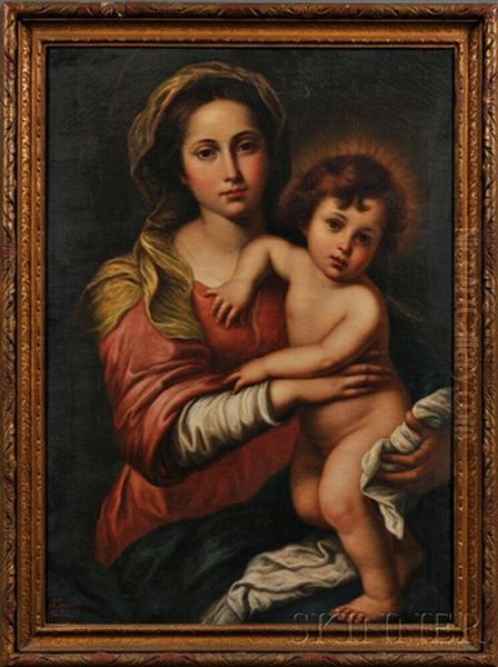 Madonna And Child, After Bartolome Esteban Murillo - view 1