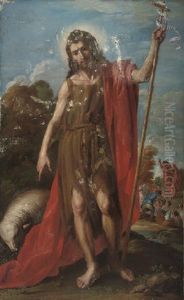 Saint John The Baptist by Jose (Jusepe) Leonardo de Chavier