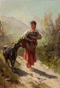 Off To The Market by Francois- Leonce Reynaud