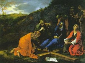 La Vierge Et Les Trois Marie Se Lamentant Au Pied De La Croix by Andrea di Leone