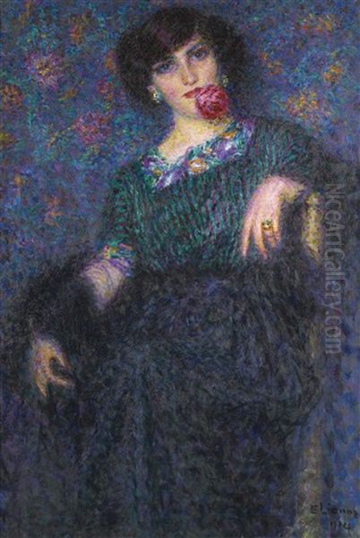 Lady With A Rose - view 1