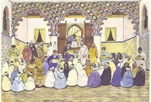 Reception Chez Un Notable by Mohammed Ben Ali R'Bati