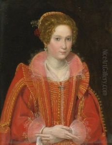 Portrait Of A Lady, Half-length, Dressed In Pink Portrait Of A Lady, Half-length, Dressed In Pink