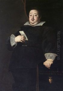 Bildnis Von Giuliano Ii. Cesarini, Herzog Von Civitanova Marche by Ottavio Leoni