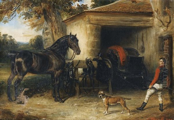 Le Garcon D'ecurie Sortant Une Voiture - view 1