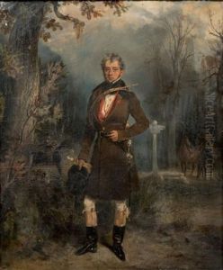 Portrait Presume Du Duc De Maille En Grand Veneur