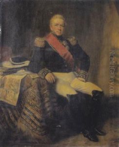 Portrait De Nicolas Joseph, Marquis Maison by Francois Gabriel Guillaume Lepaulle