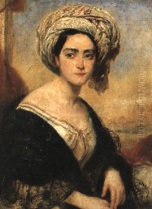 Portraet Af Fornem Tyrkisk Dame