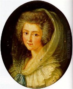 Portrait De Jeune Femme Au Voile Blanc