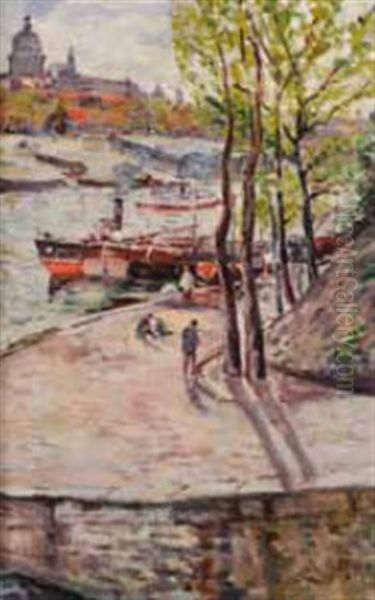 Paris, Les Quais Face A L'institut - view 1