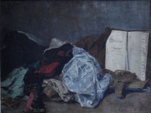 Still Life With Uniform & Book by Auguste Lepere