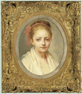 Portrait Of A Girl, Bust-length, In A White Chemise