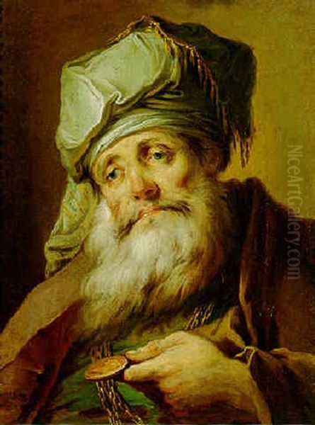 Head Of A Bearded Oriental Figure - view 1