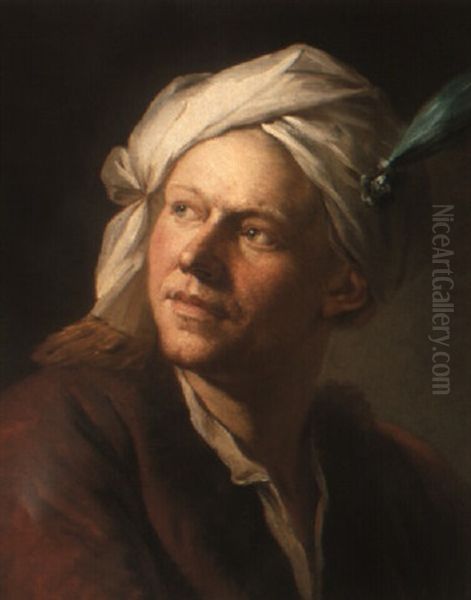 Portrait Of A Young Man Wearing A Turban - view 1