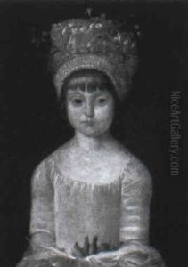 Head Of A Young Girl Wearing A Linen Bonnet by Nicolas Bernard Lepicie