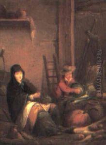 Barn Interiors With Girl And Boy thumbnail