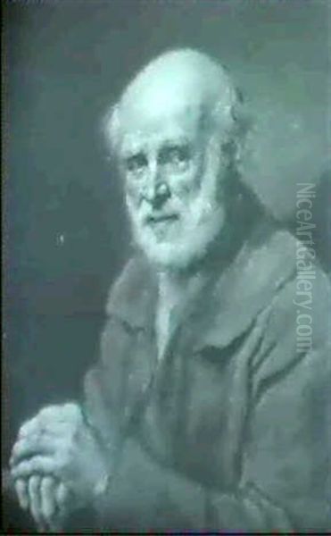 Portrait D'un Homme Barbu Assis - view 1