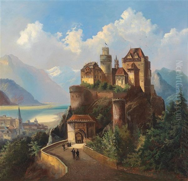Medieval Castle By The River - view 1
