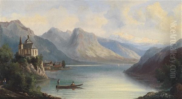 Flusslandschaft Mit Figurlicher Staffage - view 1
