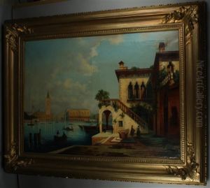 Venedig Mit Blick Auf Den Markusplatz by Ferdinand Lepie