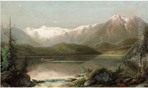 Gebirgslandschaft Mit See Gebirgslandschaft Mit See