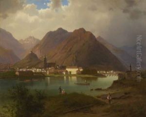 Blick Auf Schwaz In Tirol