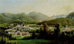 Blick Auf Bad Ischl, Im Vordergrund Die Kaiservilla by Ferdinand Lepie