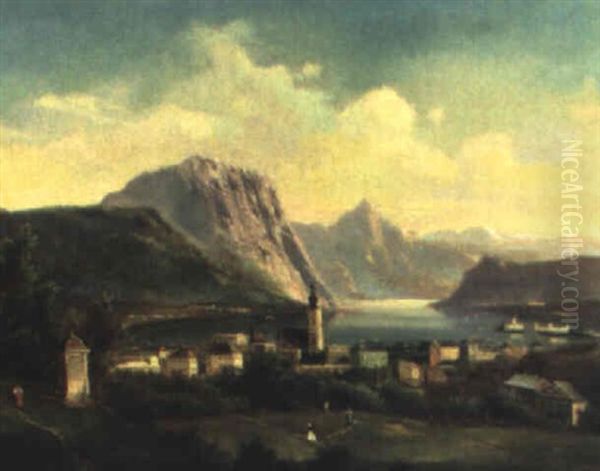 Blick Auf Gmunden Mit Schlos Orth Am Traunsee - view 1