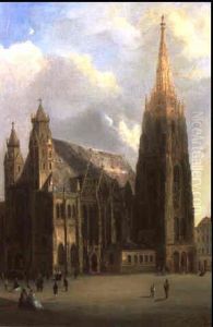 St. Stephan In Wien by Ferdinand Lepie