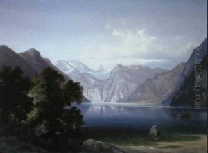 Der Konigssee Vom Malerwinkel Aus Gesehen by Ferdinand Lepie