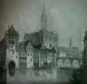 Motiv Aus Strassburg by Ferdinand Lepie